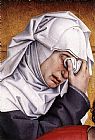 Rogier Van Der Weyden Famous Paintings - Deposition [detail 3]